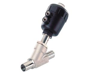Extrémité Soudée DN 50 Double Effet Pneumatique 2 Voies Vanne À Siège Incliné Acier Inoxydable - 2000 - 293452