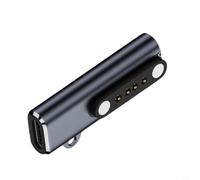 EXTRWORY Adaptateur de chargeur de type C pour enregistreur vocal PLAUD Note Pro AI en aluminium USB-C port de charge femelle 5 V 1 A gris pour les navetteurs quotidiens