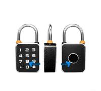 EXTRWORY Cadenas intelligent biométrique avec empreintes digitales et application pour l'accès IP65 étanche en acier inoxydable et alliage d'aluminium noir pour la sécurité des bagages (T32CD T32CD)