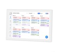 EXTRWORY Calendrier numérique intelligent de 101 pouces avec WiFi, écran IPS HD pour emploi du temps et photos, cadre en ABS pour l'organisation du bureau à domicile, blanc (blanc UE)