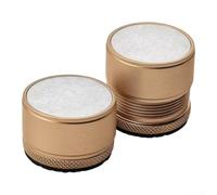 EXTRWORY Cales Meubles Aluminium Réglables 27-40mm Or(Gold 27-40 mm 4pcs) | Alliage aluminium pour robuste, réglage pour précis 27-40mm, finition dorée élégante, pour sol irrégulier, tables basses