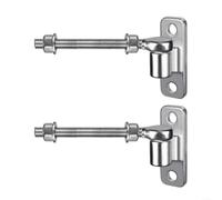 EXTRWORY Charnières de porte robustes à boulon en J, charnière de porte pivotante à roulement à billes de 500 kg pour portail en acier, bois ou aluminium, charnière de porte boulonnée en acier