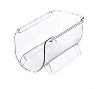 EXTRWORY Étagère de rangement empilable transparente pour bouteille de vin et tasse - Anti-poussière - Pour la maison et le bureau - Matériau ABS transparent (simple)
