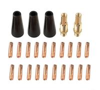 EXTRWORY Flux Core Kit de soudure sans gaz avec embouts et diffuseurs pour Lincoln pour soudeur Magnum 100 L Construction métallique pour travaux de réparation d'atelier (0,8 mm)