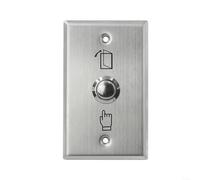 EXTRWORY Interrupteur de capteur de porte Push to Exit pour serrures électriques et gâches magnétiques Utilisation de bureau Argenté