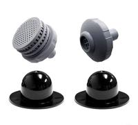 EXTRWORY Kit de connexion de 32 mm pour piscines Intex, kit adaptateur ABS gris résistant à l'eau salée pour revitalisation de l'eau et installation facile du système de piscine dans les jardins