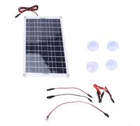 EXTRWORY Kit de panneau solaire 60 W avec connecteur SA pour éclairage de caravane et ferme 42 x 27 cm monocristallin