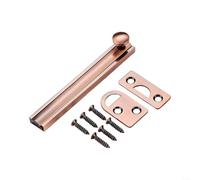EXTRWORY Loquet de sécurité dissimulé pour porte coulissante avec vis pour chambre, fenêtre, porte de toilette et porte d'abri de jardin (10,2 cm)