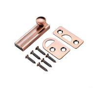 EXTRWORY Loquet de sécurité dissimulé pour porte coulissante avec vis - Verrou simple pour chambre, fenêtre, porte de toilette et porte d'abri de jardin (5,1 cm)