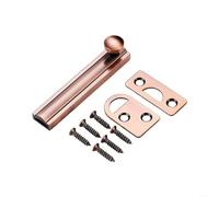 EXTRWORY Loquet de sécurité dissimulé pour porte coulissante avec vis - Verrou simple pour chambre, fenêtre, porte de toilette et porte d'abri de jardin (7,6 cm)