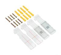 EXTRWORY Lot de 2 moniteurs de fissures d'angle avec grille de ± 1 mm pour le suivi de la déformation des murs, jauge en acrylique résistant aux rayures pour l'inspection et la construction de