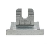 EXTRWORY Poignée de fenêtre en aluminium, loquet de rechange, avec engrenage semi-circulaire pour porte battante et cadre de pont cassé, argenté (fourche centrale 26 mm)