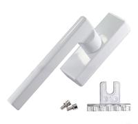 EXTRWORY Poignée de fenêtre en aluminium, pour fenêtre coulissante à battant, ouverture intérieure, poignée inversée, poignées de fenêtre verrouillables en alliage de zinc de 17,4 cm (blanc)