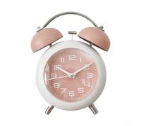 EXTRWORY Réveil rétro à l'ancienne avec veilleuse, double cloche, fonctionne à piles, analogique à quartz, réveil puissant pour les dormeurs lourds, la chambre à coucher, le bureau (vert)