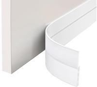 EXTSUD Bas de Porte Adhésif 100cmx5cm Lot de 4 Souple Silicone Isolant Phonique Thermique Blanc Bande d'étanchéité Anti Bruit Poussière Stop à l'air Froid Anti Souris Insectes
