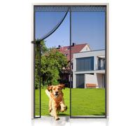 EXTSUD Moustiquaire magnétique en fibre de verre pour porte de balcon, porte de cave et porte de terrasse 90 x 200 cm - Résistant aux rayures - Aimant puissant