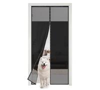 EXTSUD Moustiquaire Porte Protection de la Vie Privée, 90x210cm Résistant Moustiquaire Magnétique Rideau Anti Mouches et Insectes avec Fermeture Automatique pour Chambre Balcon Porte Extérieure