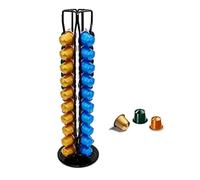 Exzact Porte-Capsules de Café Compatible avec Nespresso (40 x capsules) - Supports pour Capsules de Café Nespresso Classic - Support Rotatif (Noir)