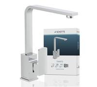 SCHÜTTE Robinet de cuisine TIANTO, robinet pivotant à 360°, mitigeur de cuisine, robinet d'évier en chrome