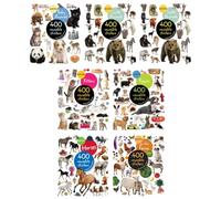Eyelike Stickers Series Animal Lovers 7-Book Bundle Set - Reusable Sticker Activity Books for Kids