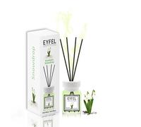 EYFEL - Ensemble diffuseur de Parfum Perce-Neige - 120 ML, bâtons parfumés pour Salle de Bain et Maison