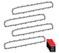 Eyoloty 4 pièces Chaîne de tronçonneuse 30 cm 1/4" pas 1,1 mm 64 maillons Chaîne pour tronçonneuses compatibles avec les tronçonneuses Stihl 3670 000 0064 MSA 160 ms, MSA 60, MSA 70, MSA 120, MSA 140