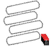 Eyoloty Lot de 4 chaînes de tronçonneuse 30 cm 3/8" LP 1,1 mm 45 maillons entraîneurs pour tronçonneuse sans fil Ryobi OCS1830, Bosch AKE 30Li, Husqvana 120i, Einhell Fortexx 18/30, Greenworks et bien