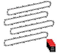 Eyoloty Lot de 4 chaînes de tronçonneuse 35 cm 3/8" LP 1,3 mm 50 maillons d'entraînement compatibles avec Stihl Dynamac DY15E, Efco E115, Stihl 36170000050 MS 170,171,180,181,190T, 192T, 009