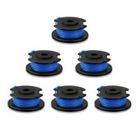 Eyoloty RAC124 Lot de 6 bobines de fil pour coupe-bordures sans fil Ryobi 18 V ONE+, RLT1830Li, OLT1831, RLT1825Li, OLT1825, longueur : 3,3 m, diamètre : 1,65 mm