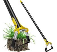 Eyoulife Haie de jardin penduleuse avec manche - Design creux - Réglable - Outil de jardin multifonction pour désherber, creuser les plantes, desserrer le sol - 1,2 m