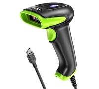 Eyoyo Lecteur Codes Barres 2D 1D, Handheld Wired USB Douchette Scanner-Vert