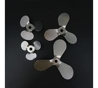 EYRMQWJPC Pale d'agitation pour Machine, Agitateur de Laboratoire à Trois Lames en Acier Inoxydable 304, 30 45 degrés, 40-120mm, Trou 8mm(10cm-8mm Push up)