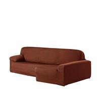 Eysa Aquiles Élastique Chaise Longue Droite, Vue frontale, Polyester Coton, Orange, 43x37x14 cm