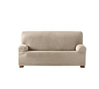Eysa Aquiles Élastique Housse de Canapé 2 Places, Polyester Coton, Écru, 37x29x7 cm