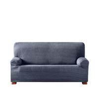 Eysa Aquiles Élastique Housse de Canapé 3 Places, Polyester Coton, Bleu, 37x29x9 cm
