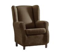 Eysa Aquiles Elastique Repose-Tête Housse de Fauteuil, Polyester Coton, Marron 37x29x5 cm