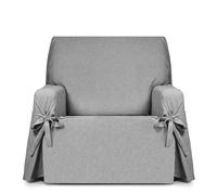 Eysa Housse de canapé avec des Rubans antitache 1 Place Gris Claire Design Genna