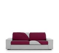 Eysa Housse de canapé bi-élastique pour Assise et Dossier Taille M Couleur Bordeaux Design Harlem
