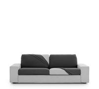 Eysa Housse de canapé bi-élastique pour Assise et Dossier Taille M Couleur Gris foncé Design Harlem