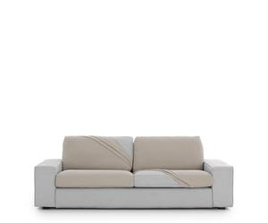 Eysa Housse de canapé bi-élastique pour Assise et Dossier Taille M Couleur Lin Design Harlem