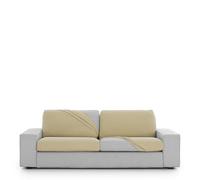 Eysa Housse de canapé bi-élastique pour Assise et Dossier Taille XXL Couleur Beige Design Harlem