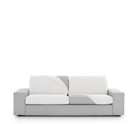 Eysa Housse de canapé bi-élastique pour Assise et Dossier Taille XXL Couleur Blanc Design Harlem
