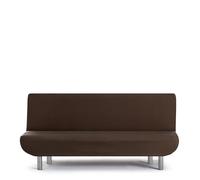 Eysa Housse de canapé bi-élastique pour clic-clac 3 Places Couleur Marron Design Harlem