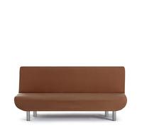 Eysa Housse de canapé bi-élastique pour clic-clac 3 Places Couleur Orange Design Harlem