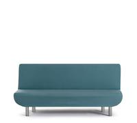 Eysa Housse de canapé bi-élastique pour clic-clac 3 Places Couleur Vert émeraude Design Harlem