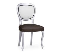Eysa Housse de Chaise Extensible sans Dossier Gris Lot de 2 Design Luz