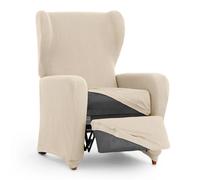 Eysa Housse de Fauteuil avec Pieds Séparés ULISES - Blanc - 90x100x75 cm