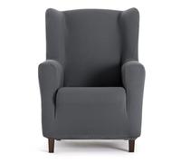 Eysa Housse de Fauteuil bi-élastique pour bergère Couleur Gris foncé Design Harlem