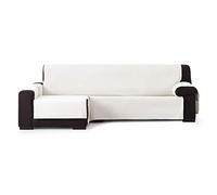Eysa Imperméable et Respirant Chaise Longue Couverture Garona Protect 240 cm., Couleur 00/écru, Gauche Vue Frontale