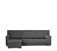 Eysa Mini Housse de canapé en L Extensible Anthracite Bras Gauche Court Vue du Face Design Luz